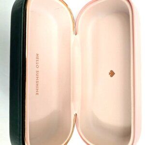 Kate Spade NY Eyeglasses Case w/Cleaning Cloth Pink/Green (6.25x2.75x1.80) NEW